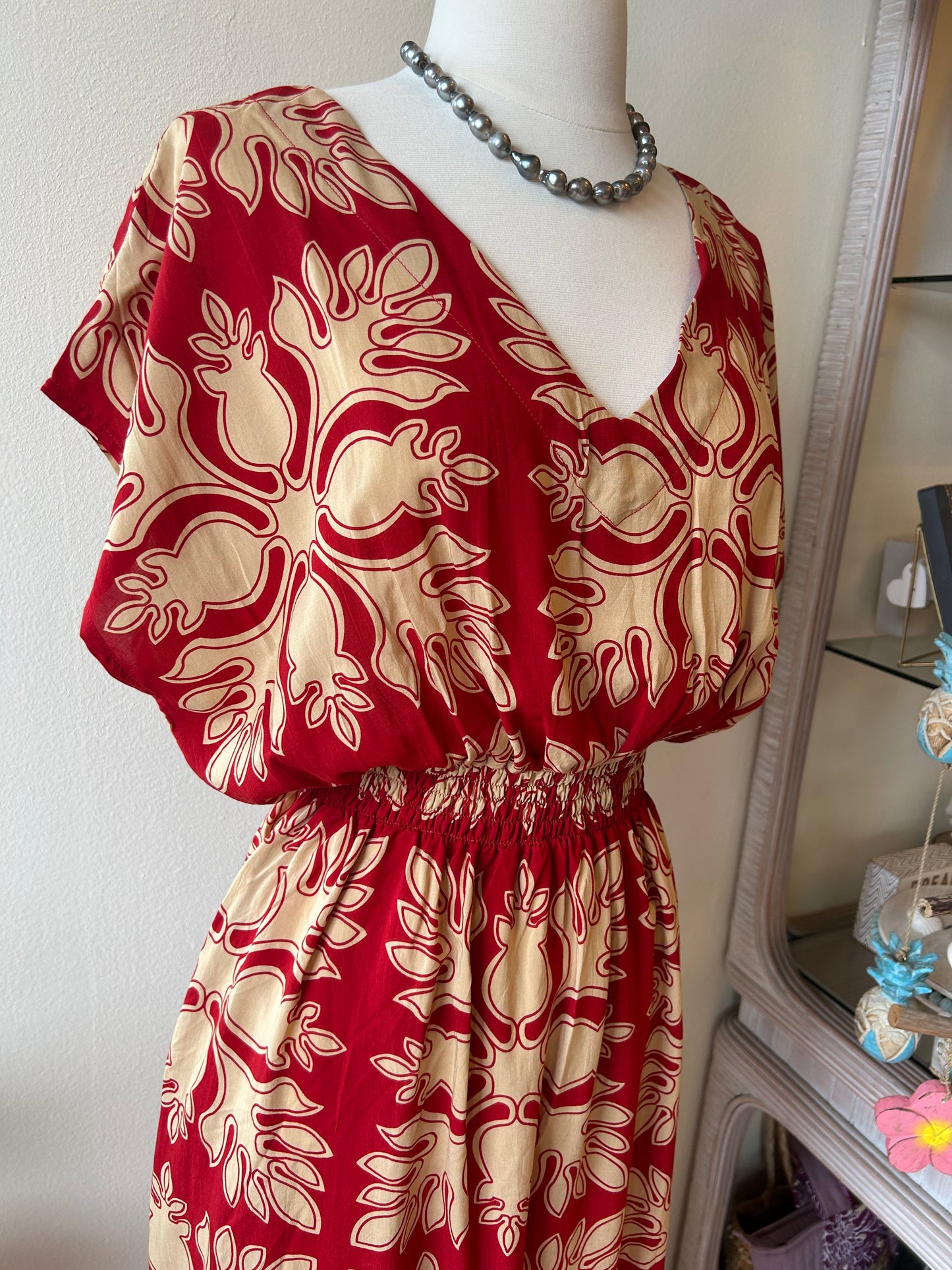 Aloha Quilt print Lehua Dress