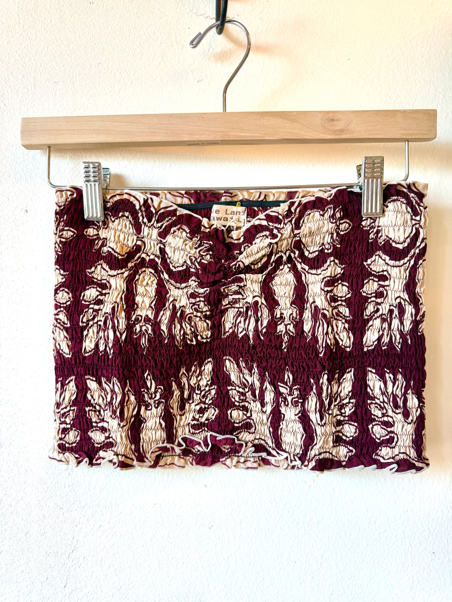 Aloha Quilt print Tube Top