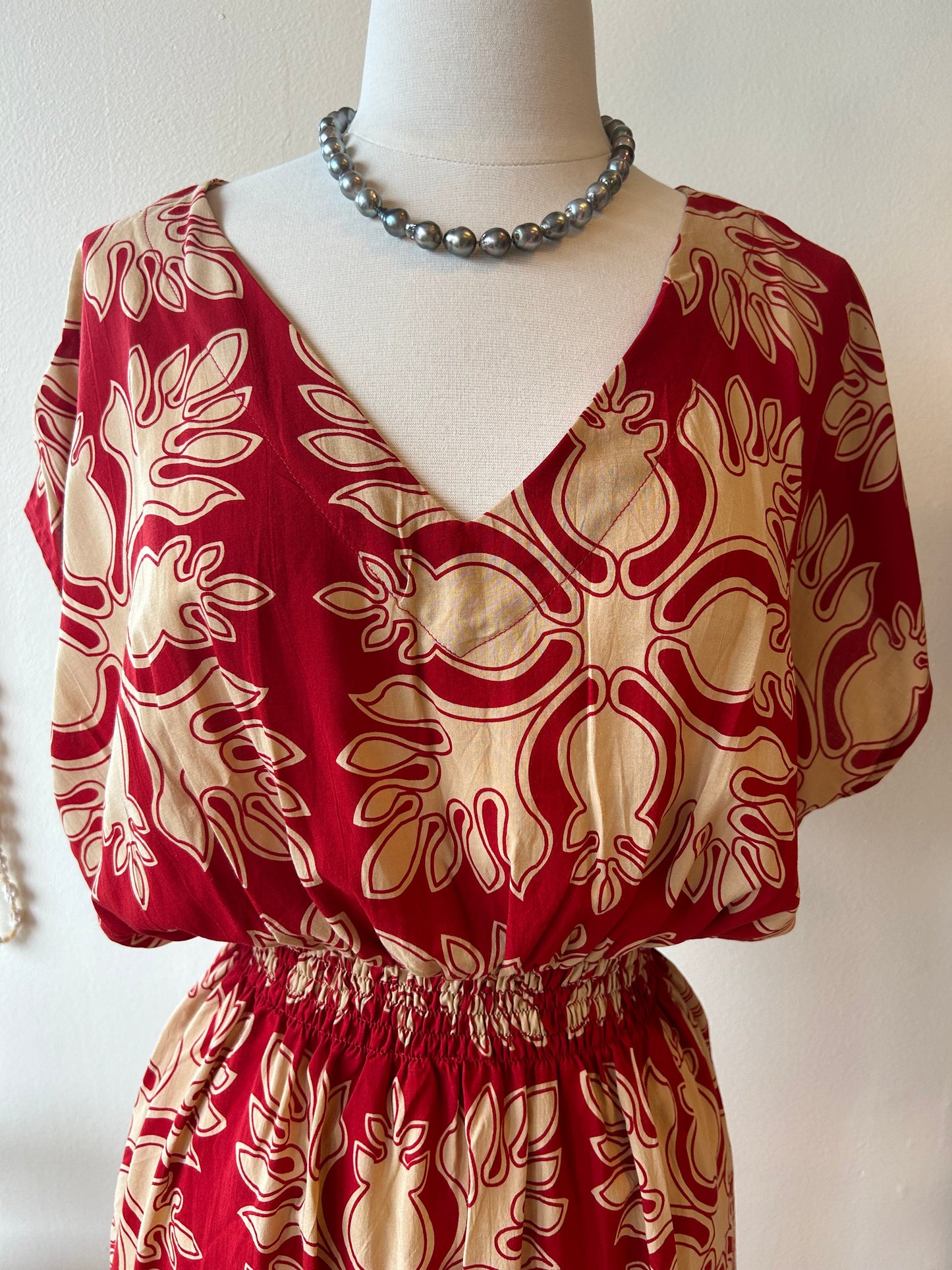 Aloha Quilt print Lehua Dress