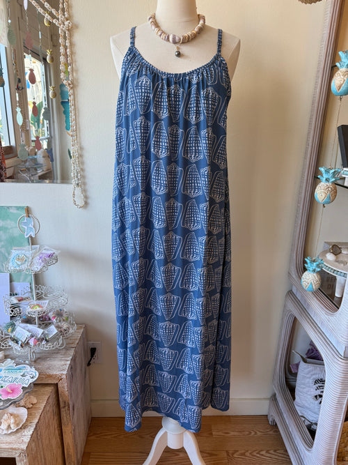 Cone shell print Ilima dress