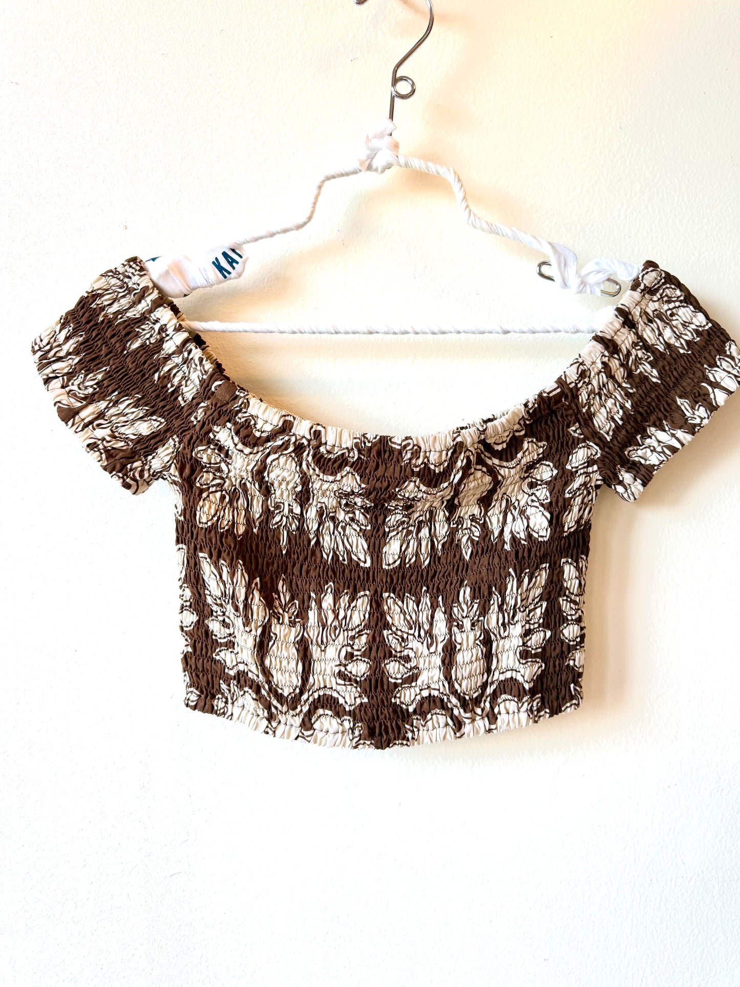 Aloha Quilt print Kohana crop top