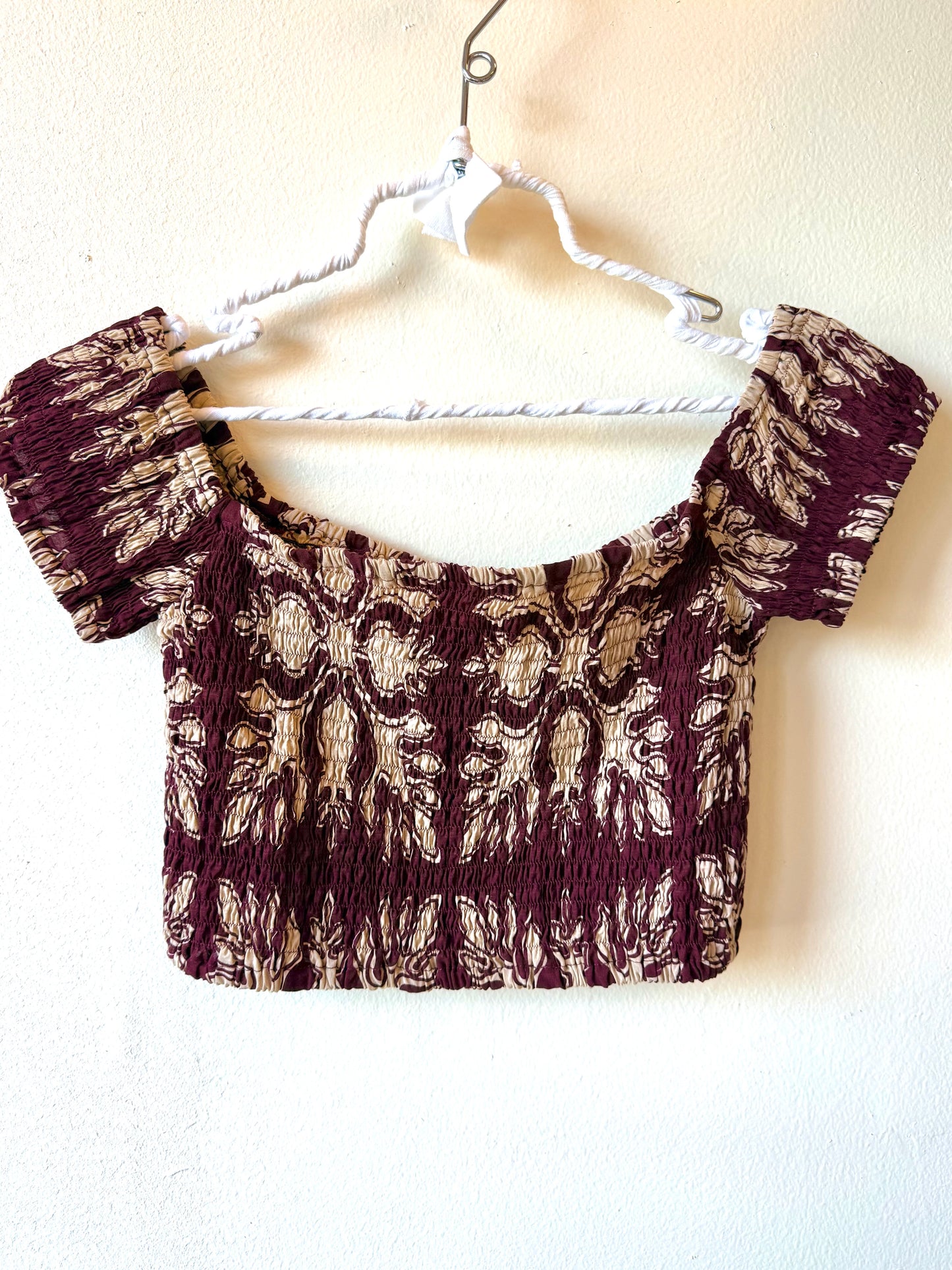 Aloha Quilt print Kohana crop top