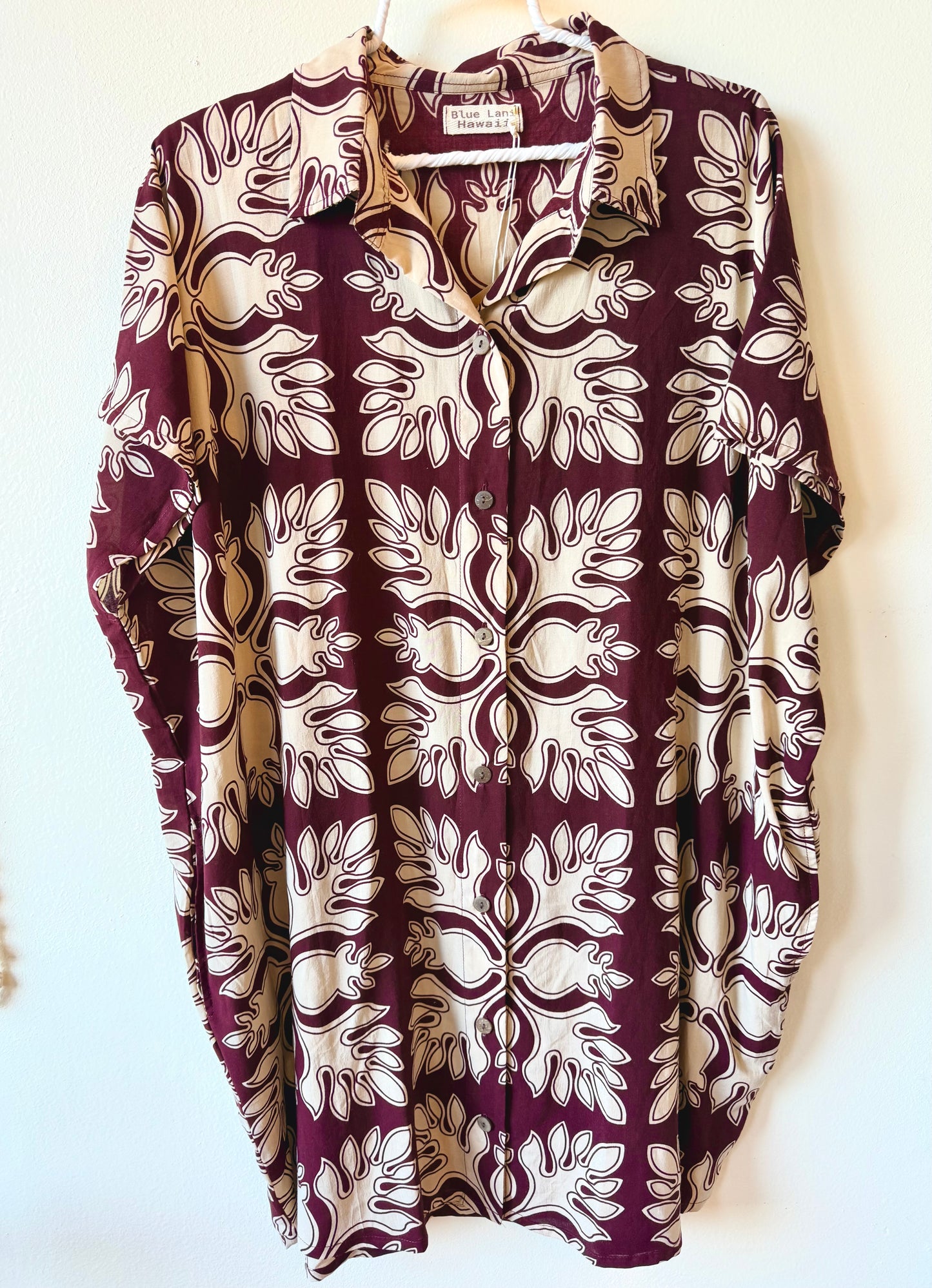 Aloha Quilt print Shirt Dress