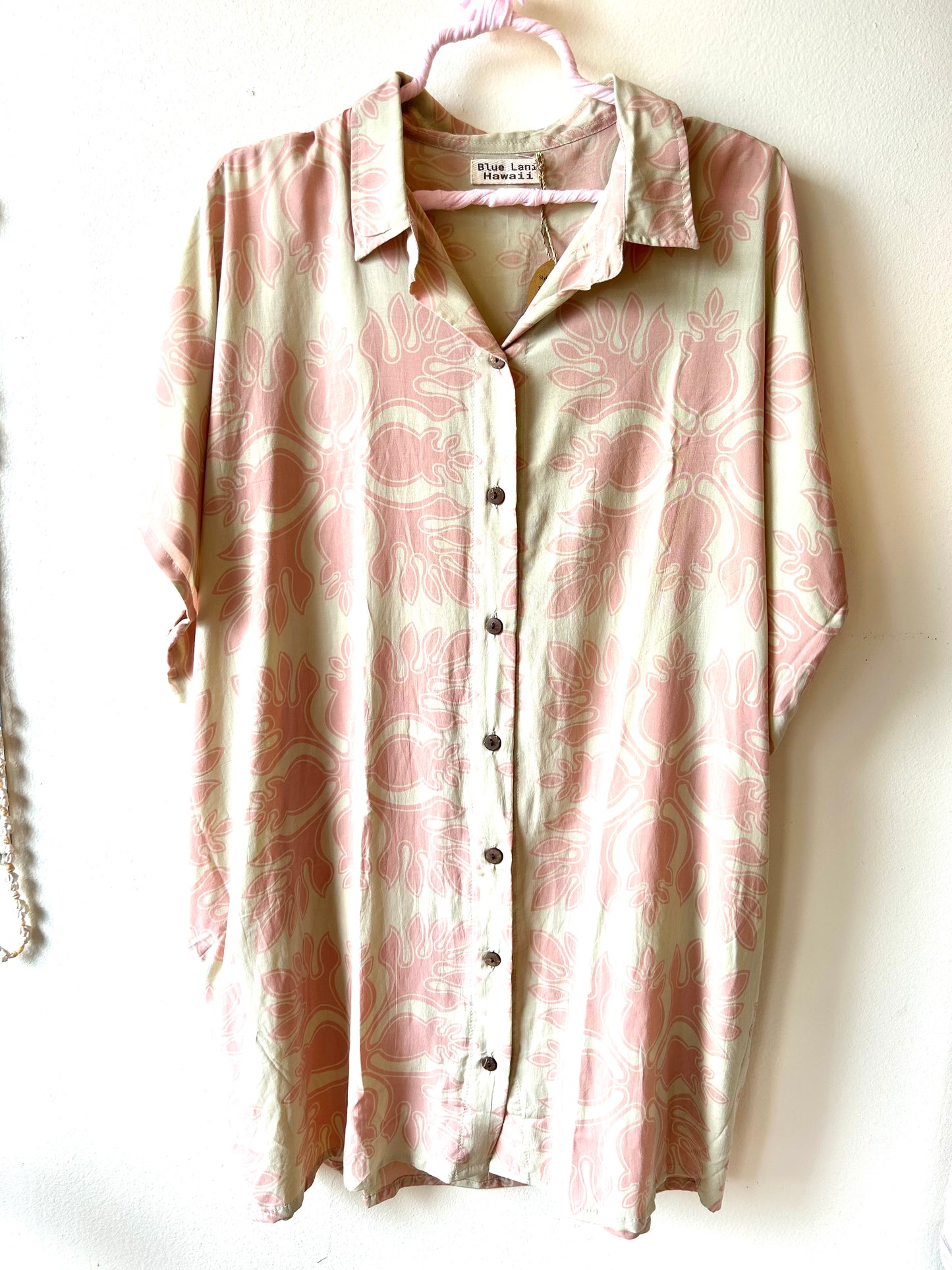 Aloha Quilt print Shirt Dress