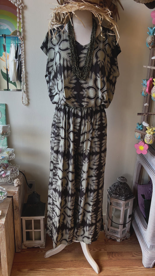 Aloha Quilt print Kai wide pants
